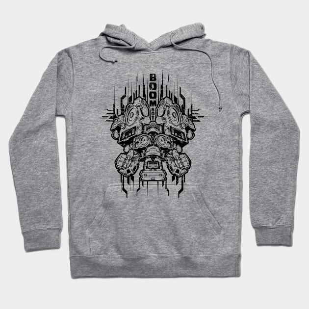 Boom Bot Hoodie by wuhuli